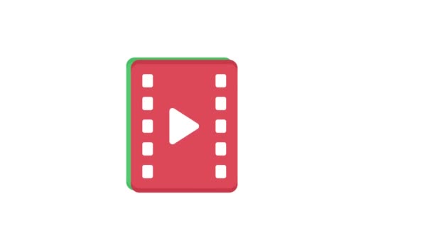 Videofiler Videoanimasjon Isolert Bakgrunn – stockvideo