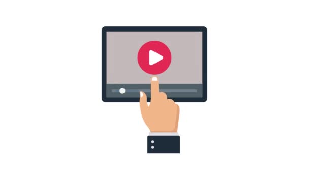 Promozione Video Animazione Video Sfondo Isolato — Video Stock