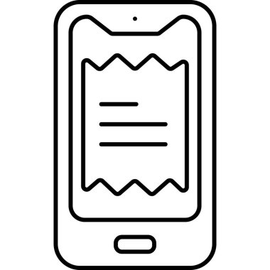 Mobil Fatura izole edilmiş arkaplanı düzenlemek ve düzenlemek kolay