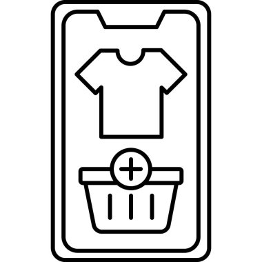 Mobil Alışveriş izole edilmiş arkaplanı düzenlemek ve düzenlemek kolay