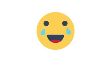 Ağla Emoji Canlandırılmış Simge izole edilmiş arkaplan  