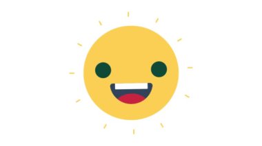 Cool Emoji Canlandırılmış Simge izole edilmiş arkaplan  