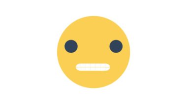 Somurtan Emoji Canlandırılmış Simge arkaplanı izole edildi  