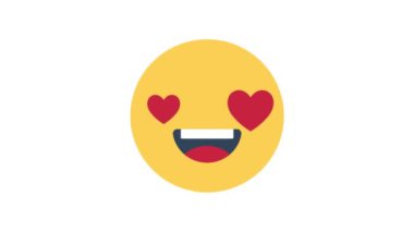 Aşk Duyguları Emoji Canlandırılmış Simge izole edilmiş arkaplan  