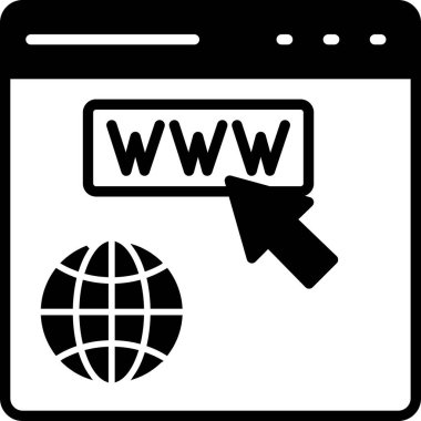 Web tarayıcı vektör simgesi