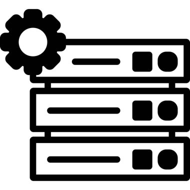Veri merkezi. Web simgesi