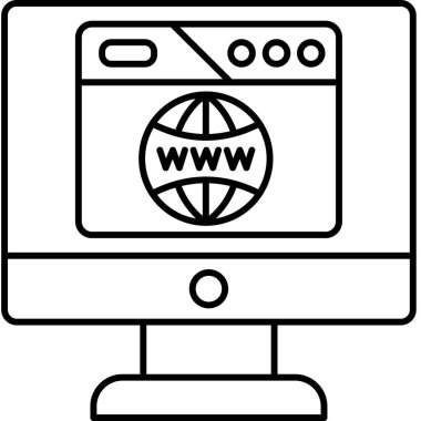 Web tasarım simgesi. vektör illüstrasyonu