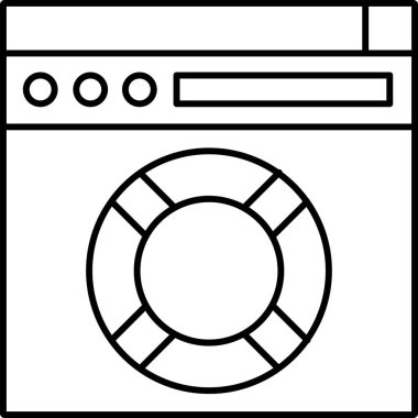 Kolayca değiştirebilen ya da düzenleyebilen web tarayıcı vektör simgesi