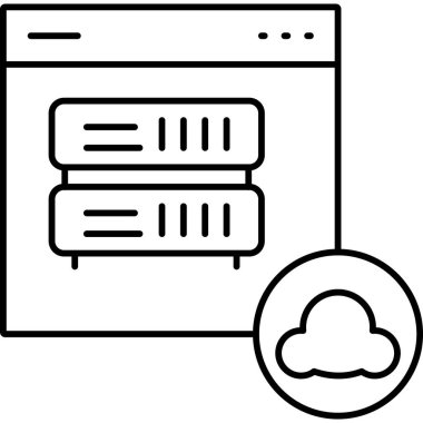 Bulut hesaplama. Web simgesi