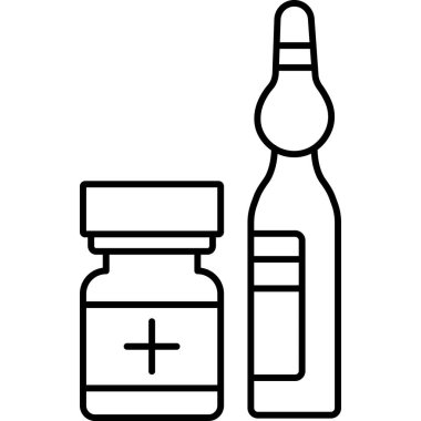 İzole edilmiş arkaplanda Ampul Vektör simgesi 