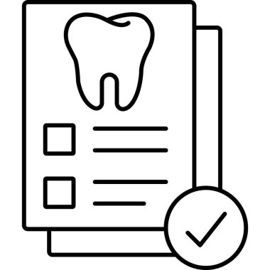 İzole edilmiş arkaplanda tıbbi rapor vektörü simgesi 
