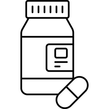 Ayrı arkaplanda Tıp Vektörü simgesi 