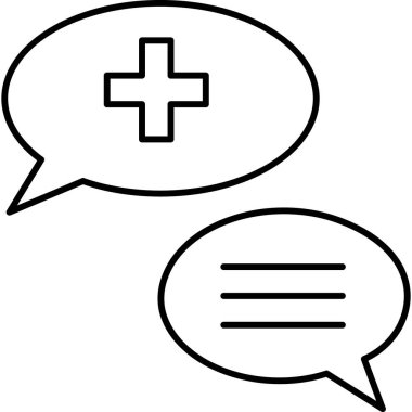 İzole edilmiş arkaplanda konuşma kabarcığı vektörü simgesi 