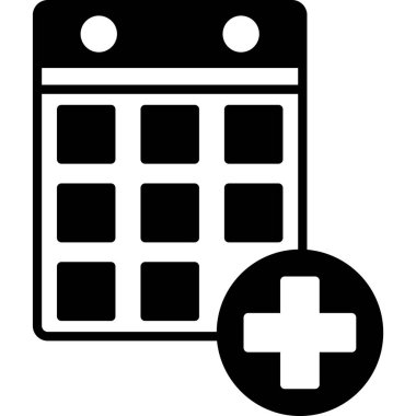 İzole edilmiş arkaplanda Takvim Vektörü simgesi 