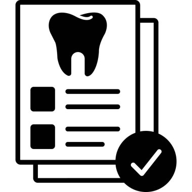 İzole edilmiş arkaplanda tıbbi rapor vektörü simgesi 