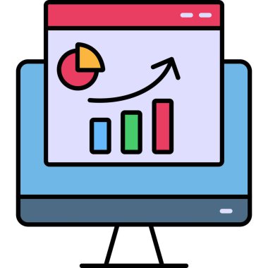 İş dünyasındaki analiz grafik simgesi - yönetim kategorisi