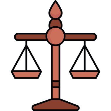 Renkli dış çizgi biçiminde vektör simgesini ölçeklendirir 