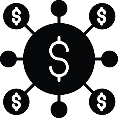 Para Market vektör simgesi kabartma biçiminde 