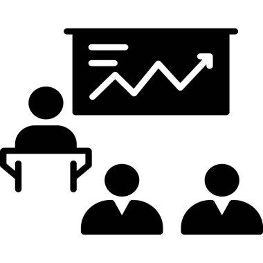 İşletme Konferansı vektör simgesi kabartma biçiminde 