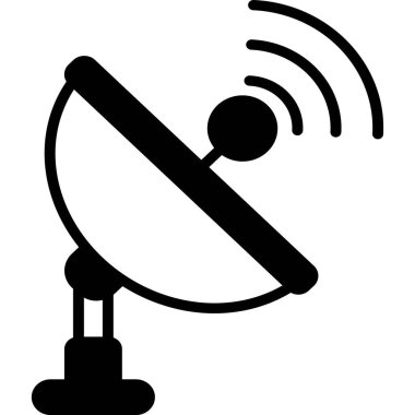 Kabartma biçiminde anten vektör simgesi 