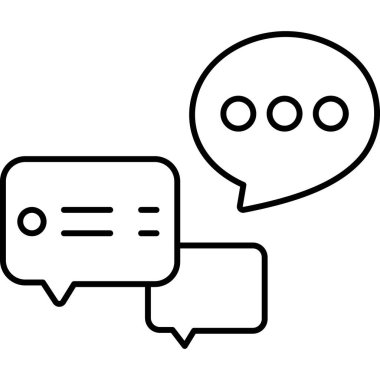 Özet biçiminde sohbet vektörü simgesi 