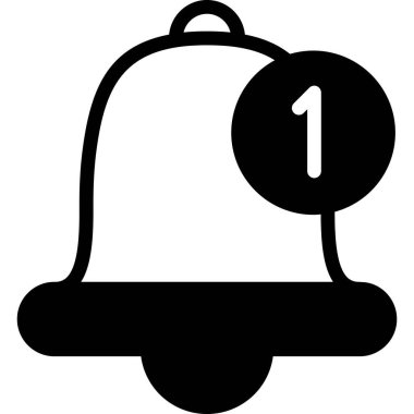 Çan simgesi vektör illüstrasyonu