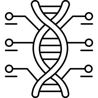 dna. Web simgesi basit illüstrasyon
