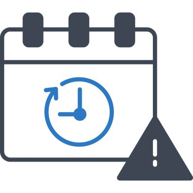 İzole edilmiş arkaplan ile son tarih illüstrasyonu 