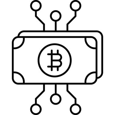 İzole edilmiş arkaplanı olan Bitcoin Cash illüstrasyonu 