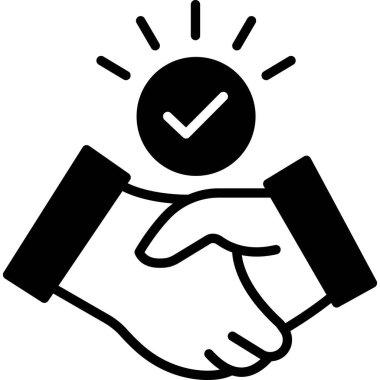 İzole edilmiş arkaplan ile ortaklık illüstrasyonu