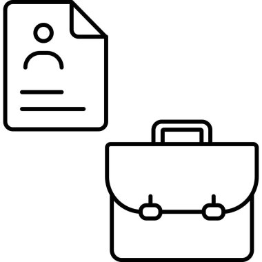 İzole edilmiş arkaplan ile portföy illüstrasyonu 