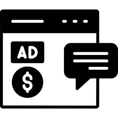 Münferit arkaplan ile reklam bütçesi illüstrasyonu