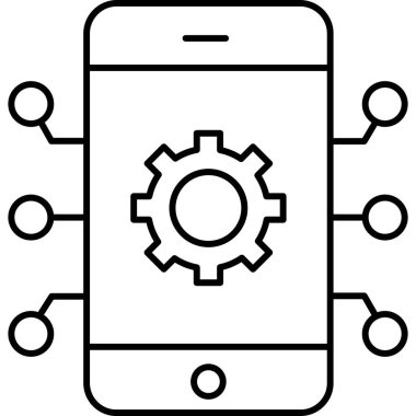 İzole edilmiş arkaplan ile Mobil Ayarlama 