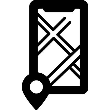 İzole edilmiş arkaplana sahip harita çizimi 