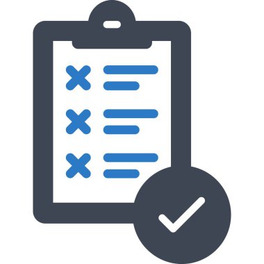 İzole edilmiş arkaplan ile kontrol listesi illüstrasyonu 