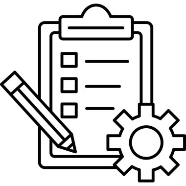 İzole edilmiş arkaplan ile Eylem Planı illüstrasyonu