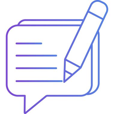 İzole edilmiş arkaplan ile ileti illüstrasyonu