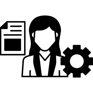 İzole edilmiş arka plana sahip kadın profili çizimi