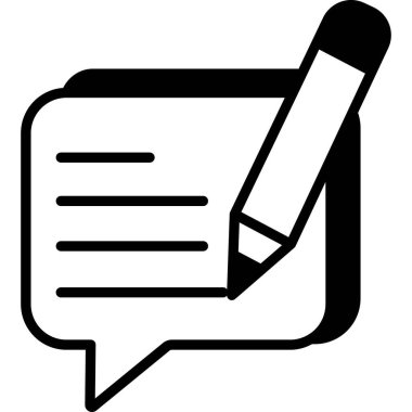 İzole edilmiş arkaplan ile ileti illüstrasyonu