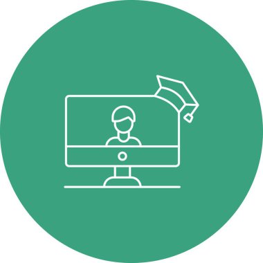 İzole edilmiş arkaplan ile sunucu Erkek çizimi