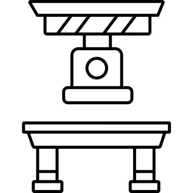 İzole edilmiş arkaplan ile makine illüstrasyonu
