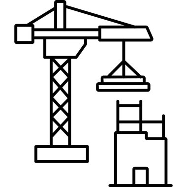 İzole edilmiş arkaplanı olan yapı illüstrasyonu