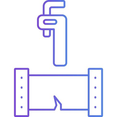 İzole edilmiş arkaplanı olan tesisat illüstrasyonu