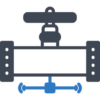 İzole edilmiş arkaplan ile boru kapakçığı illüstrasyonu