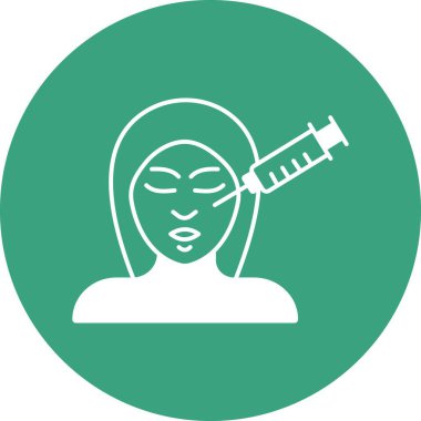 İzole edilmiş arkaplan enjeksiyon illüstrasyonu