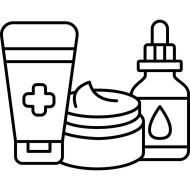  İzole edilmiş arkaplanı olan Güzellik Ürünleri