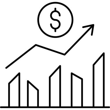 İzole edilmiş arkaplan ile iş büyümesi illüstrasyonu 