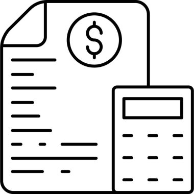 İzole edilmiş arkaplan ile muhasebe illüstrasyonu 