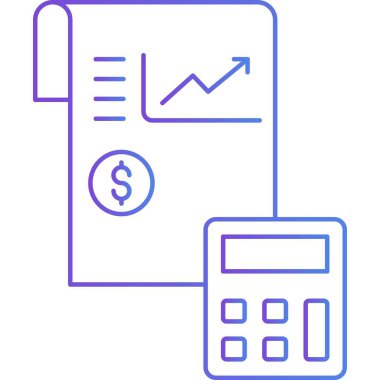 Münferit arkaplan ile Bütçe Raporu illüstrasyonu 
