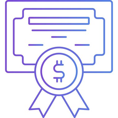 İzole edilmiş arka plana sahip iş derecesi illüstrasyonuName 